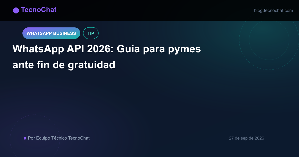 Ilustración de blog para: WhatsApp API 2026: Guía para pymes ante fin de gratuidad