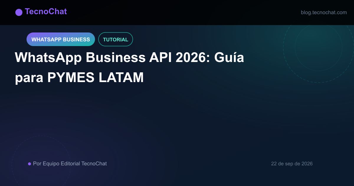 Ilustración de blog para: WhatsApp Business API 2026: Guía para PYMES LATAM