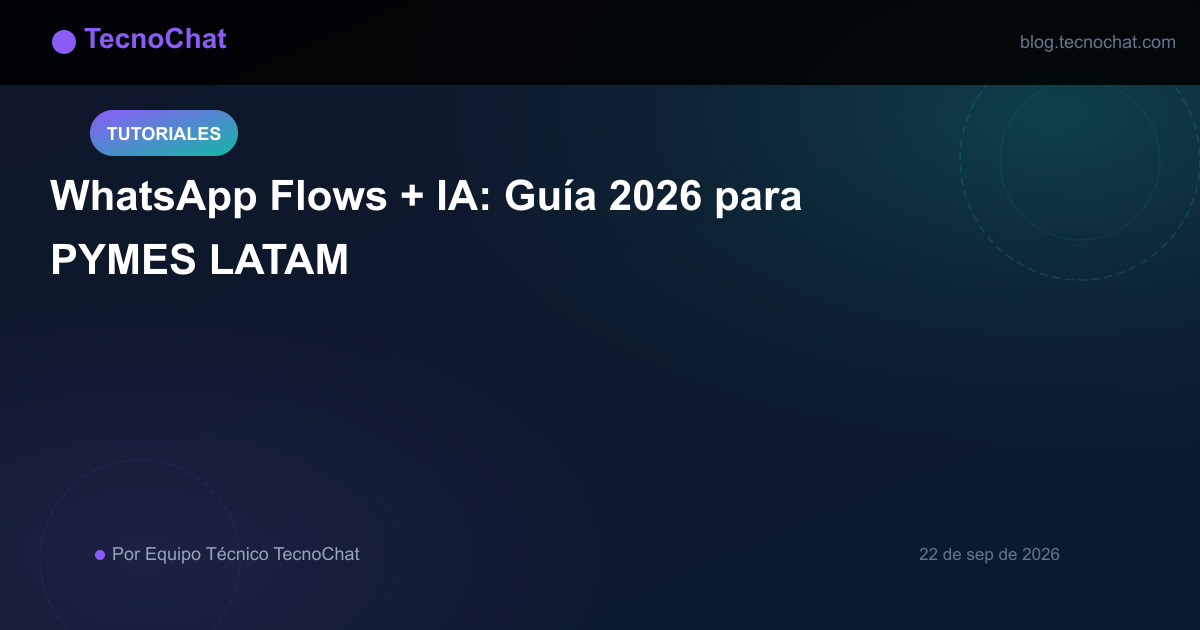 Ilustración de blog para: WhatsApp Flows + IA: Guía 2026 para PYMES LATAM